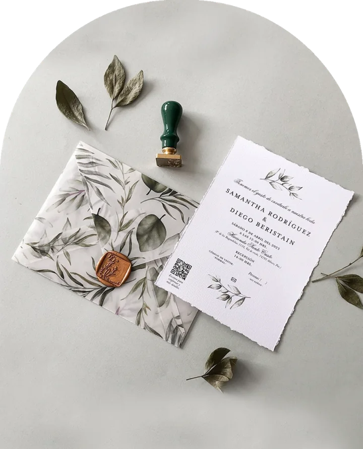 Papelería impresa para boda
